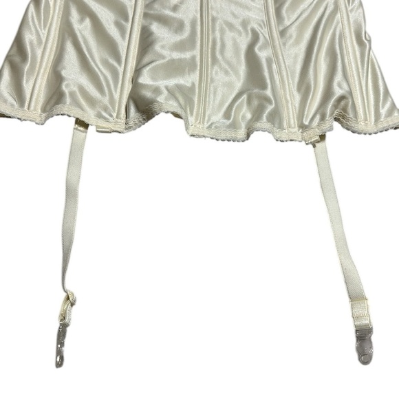 Va Bien NWT Vintage Womens Long Line Bustier Bra Convertible CREAM Corset 36D - Picture 3 of 10